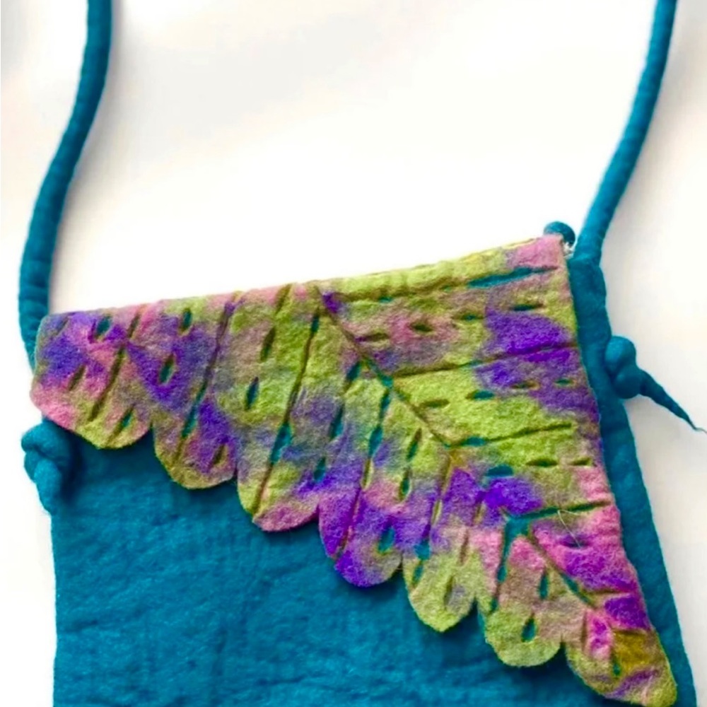 Felted Handmade Banana Leaf Bag